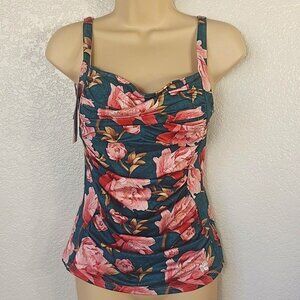 Hapari Size M Slimming Tankini Rose Print